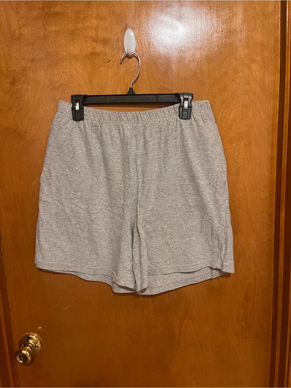 Basic Editions Heather Gray Athletic Lounge Shorts-b136